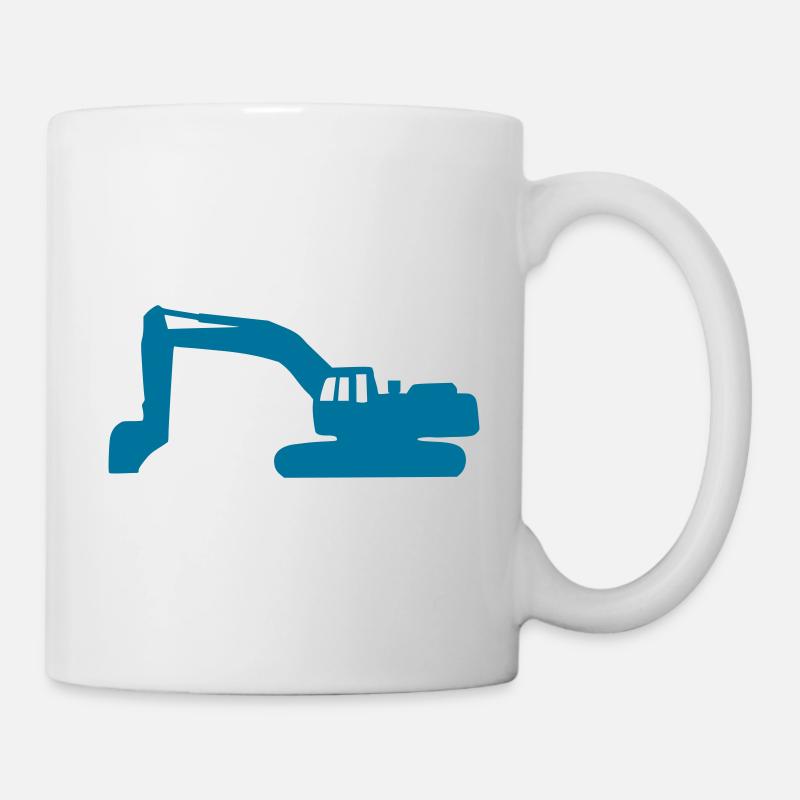 Bagger - Tasse - Weiß