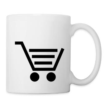 Einkaufswagen Kinderwagen - Tasse - Weiß - Rechts