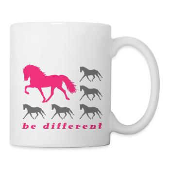 Be Different grey - Tasse - Weiß - Rechts