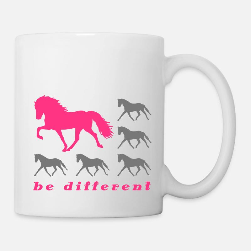 Be Different grey - Tasse - Weiß