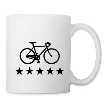 racing bicycle - Mug - white - Right