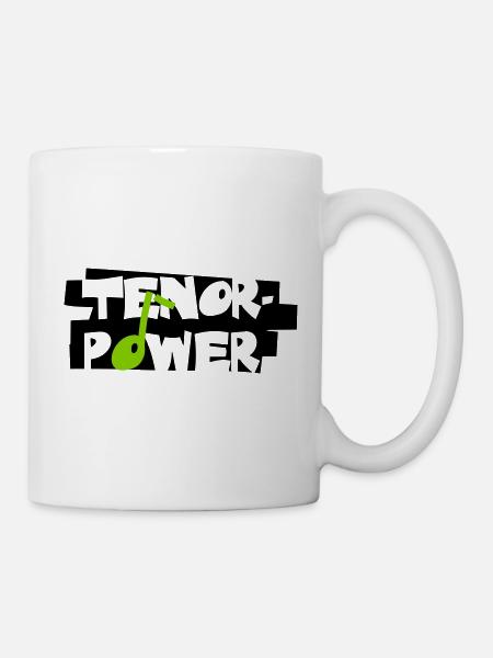 Tenor-Power - Tasse - Weiß