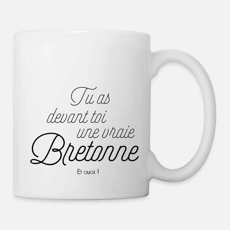 une vraie bretonne - Mug blanc - blanc