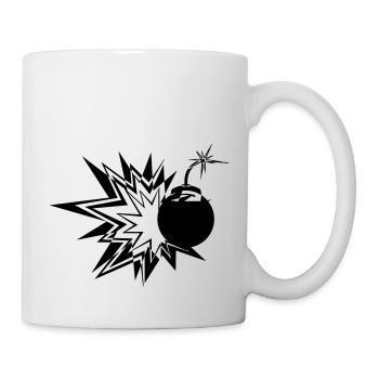 Bombe - Tasse - Weiß - Rechts