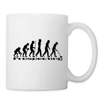 evolution prospecting detection metal detector - Mug - white - Right