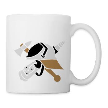 Feuerwehr Logo 3farbig - Tasse - Weiß - Rechts