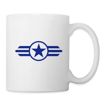 star with wings - Mug - white - Right