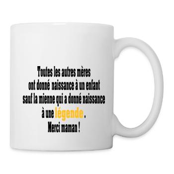naissance d'une légende - Mug blanc - blanc - Droite
