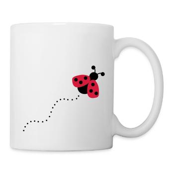 coccinelle - Mug blanc - blanc - Droite
