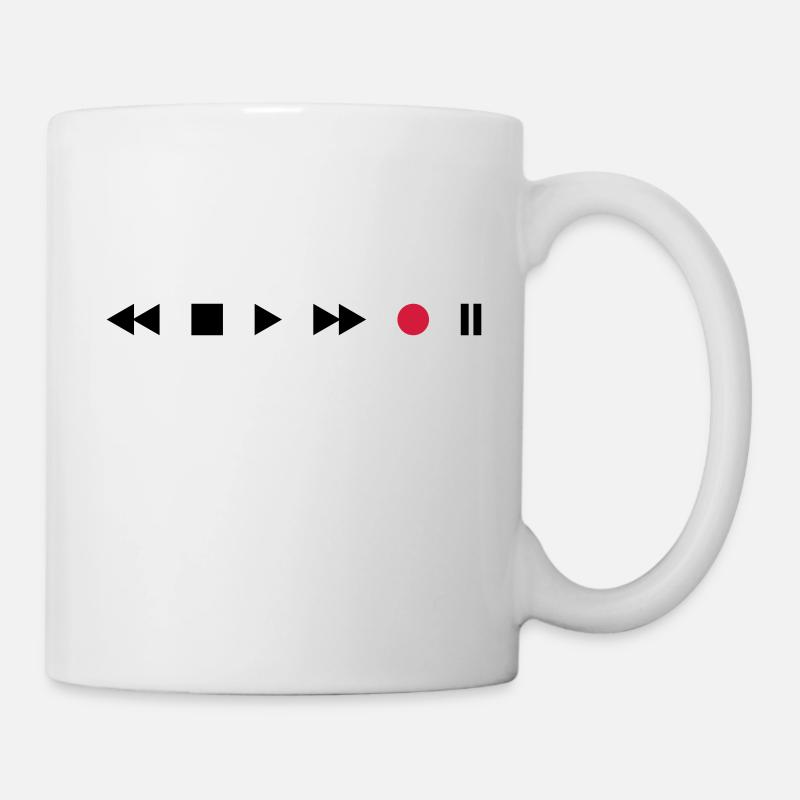 Lecteur de cassettes - Mug blanc - blanc