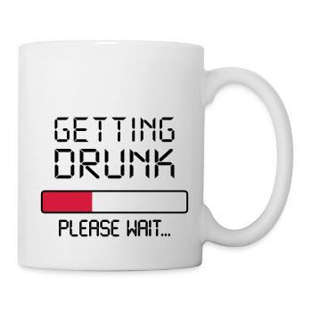 getting drunk - Mug - white - Right