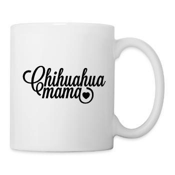 Chihuahua-Mama mit Herz - Tasse - Weiß - Rechts
