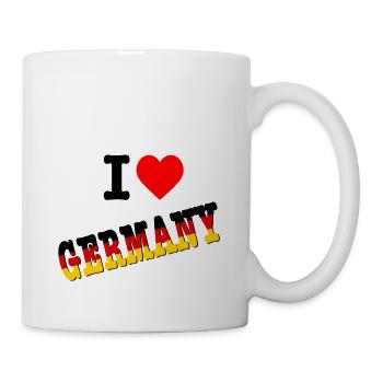 I love Germany | Ich liebe Deutschland - Tasse - Weiß - Rechts