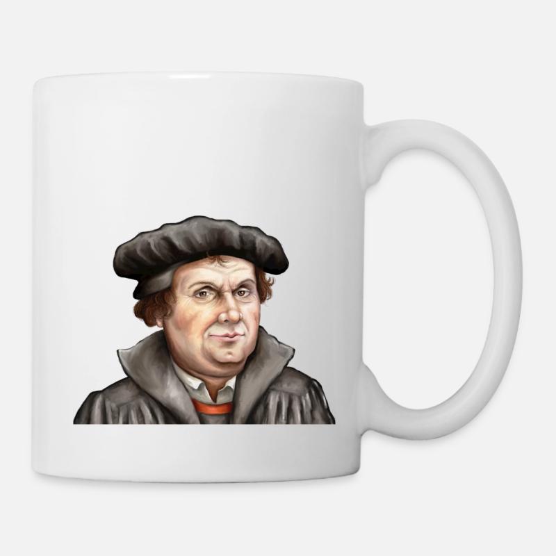 Martin Luther - Tasse - Weiß