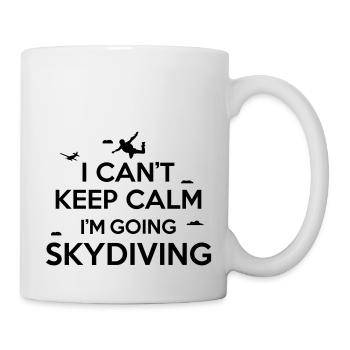 I can't keep calm I'm going skydiving - Tasse - Weiß - Rechts