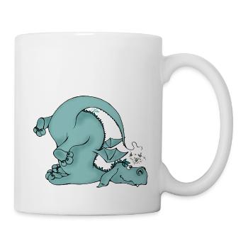 Sturzflug - Plumpsdrache - Tasse - Weiß - Rechts
