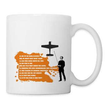 faq modellflug - Tasse - Weiß - Rechts