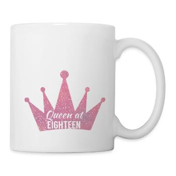 18. Geburtstag: Queen at Eighteen - Tasse - Weiß - Rechts