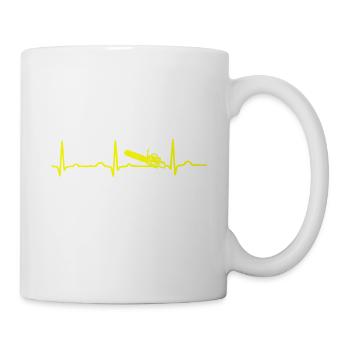 ECG HEATING CHAIN SAW yellow - Mug - white - Right