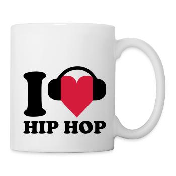 I love Music - Hip Hop - Tasse - Weiß - Rechts