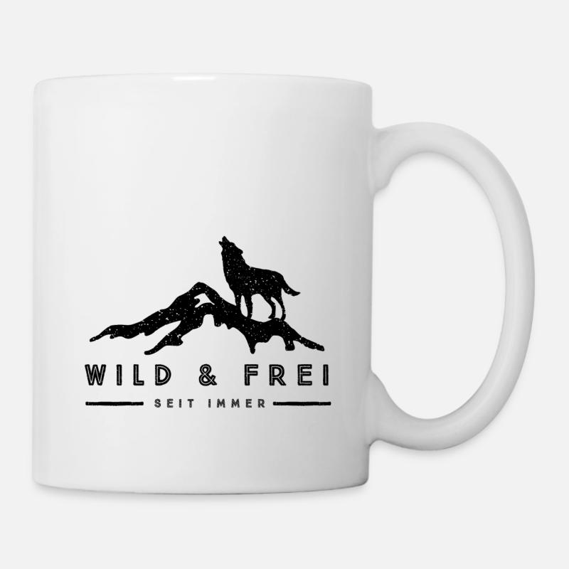 Wild & Frei - Tasse - Weiß