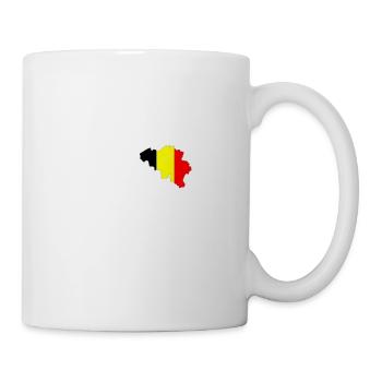 J’aime la Belgique - battement de coeur - Mug blanc - blanc - Droite