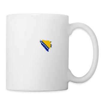 Ich liebe Bosnien und Herzegowina - Herzschlag - Tasse - Weiß - Rechts