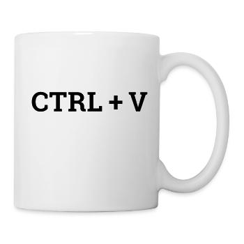 ctrl+v - Tasse - Weiß - Rechts