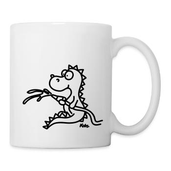 Feuerwehrdrache - Mug blanc - blanc - Droite