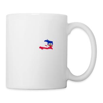 J’aime Haïti - battement de coeur - Mug blanc - blanc - Droite
