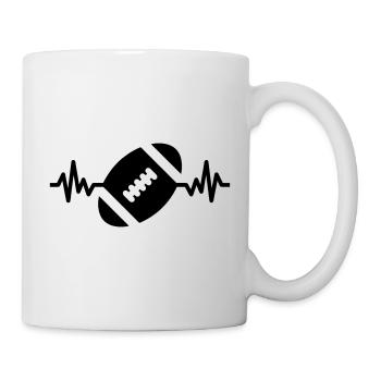 rugby is life - Mug - white - Right