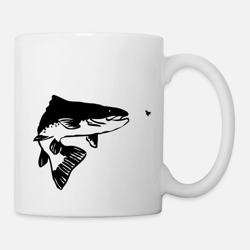 Forelle - Tasse - Weiß