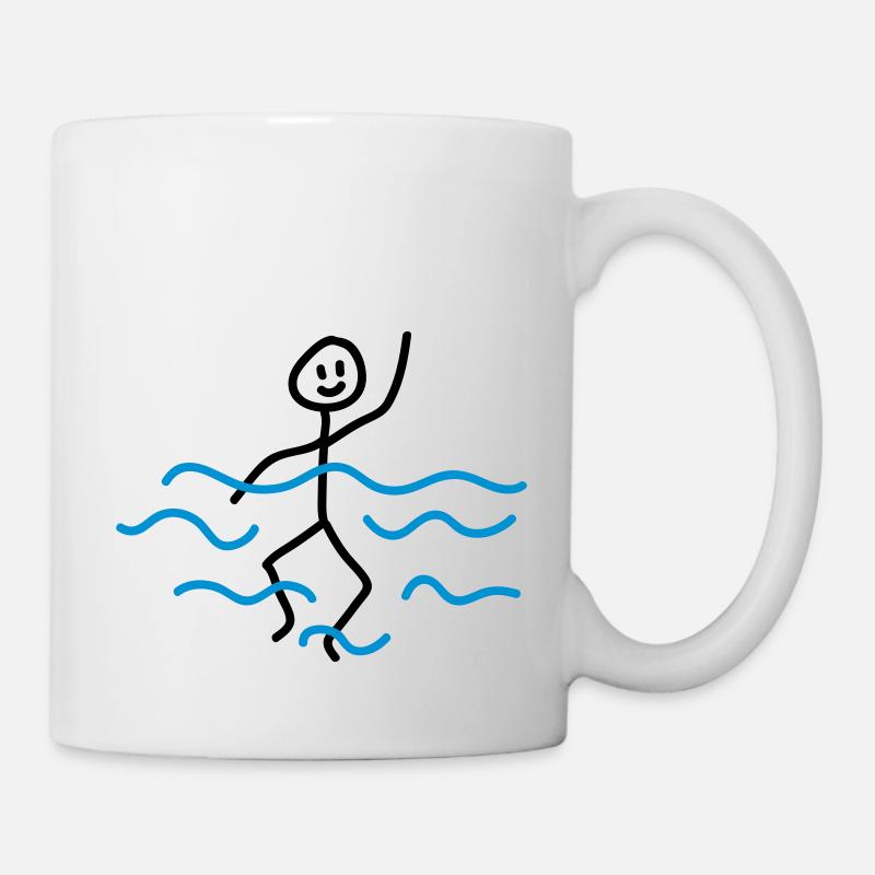 Schwimmer - Tasse - Weiß