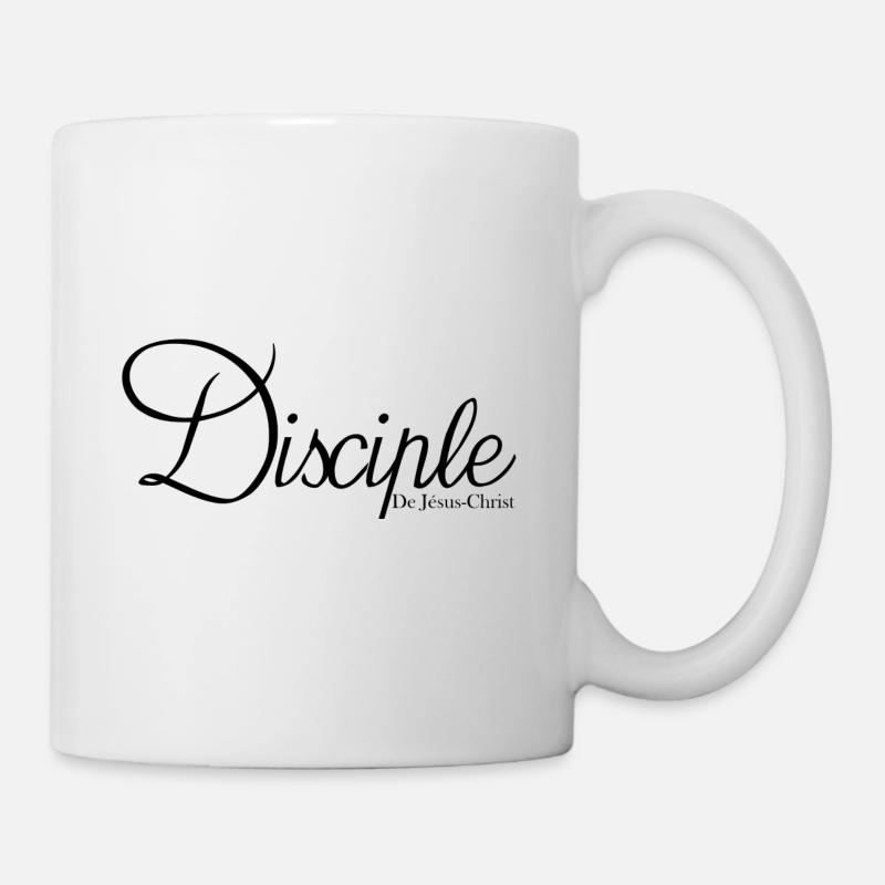 Disciple de Jésus en Noir - Mug blanc - blanc