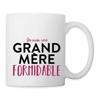 Grand mere formidable - Mug blanc - blanc - Droite