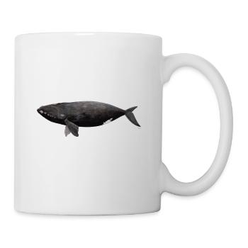 Wal - Balaena glacialis - Glattwal - Tasse - Weiß - Rechts