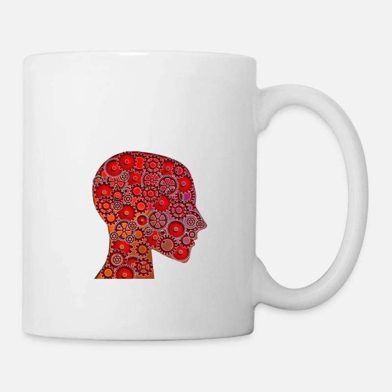 Getriebekopf - Tasse - Weiß