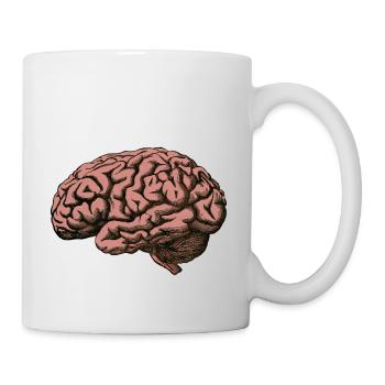 Das Gehirn - Tasse - Weiß - Rechts