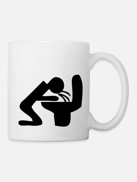 Kotzen - Tasse - Weiß