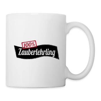 100% Zauberlehrling zaubern hexen Geschenk - Tasse - Weiß - Rechts