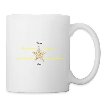 Tanzender Stern - Tasse - Weiß - Rechts