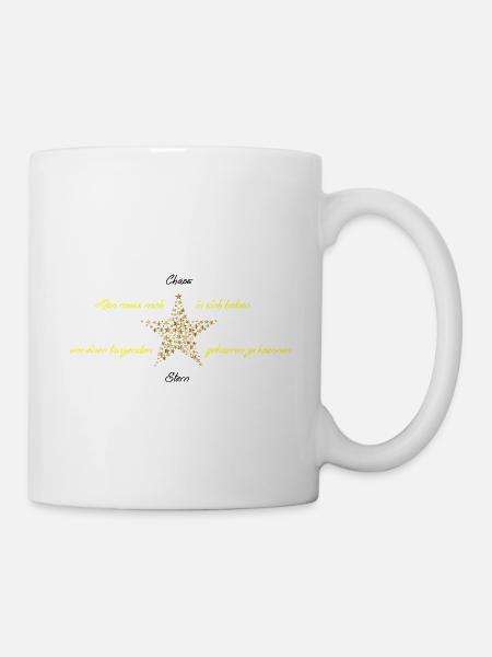 Tanzender Stern - Tasse - Weiß