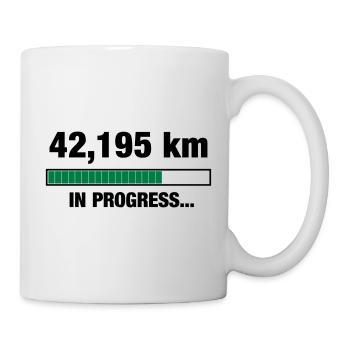 Marathon in Progress - Tasse - Weiß - Rechts