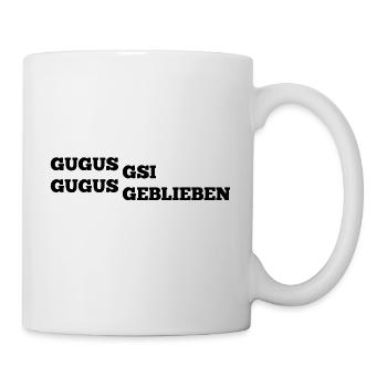 Gugus gsi gugus geblieben Schweiz Logo - Tasse - Weiß - Rechts