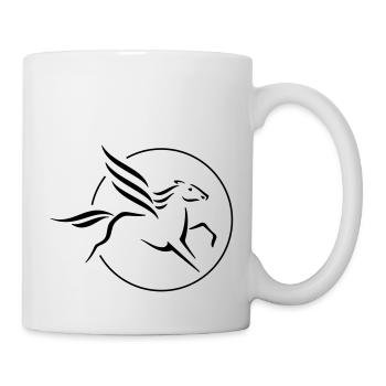 Pegasus in a circle - Mug - white - Right