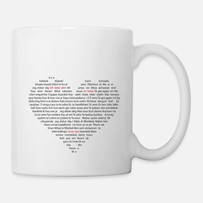 Ich liebe dich - Tasse - Weiß