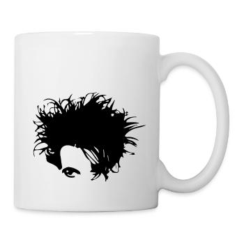 Gothic New Wave Head 80s Music Shirt - Mug - white - Right