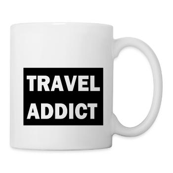 Travel addict - Mug - white - Right