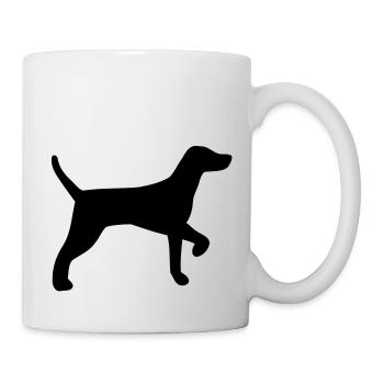 Hunting dog - Mug - white - Right