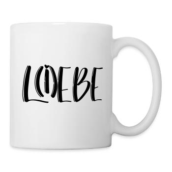 Lebe und Liebe - Tasse - Weiß - Rechts